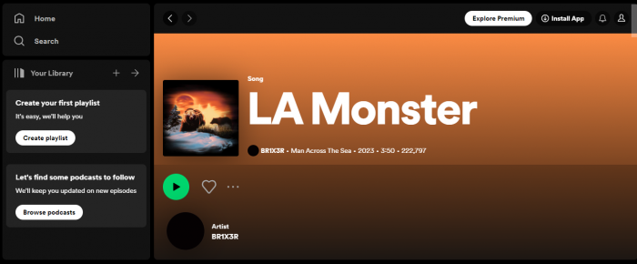 LA Monster From Man Across The Sea